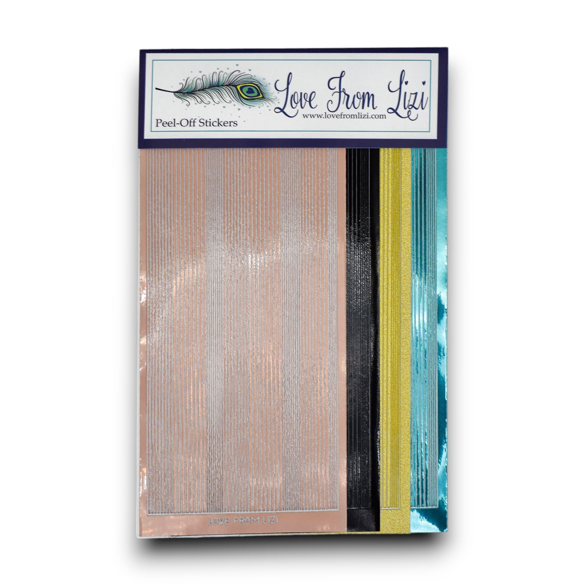 Summer Botany - Pin Stripe Peel-Off 4 Pack